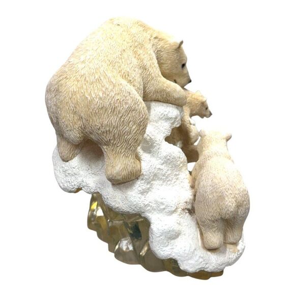 The Hamilton Collection "Icy Rescue" Polar Bear Sculpture Figurine Arctic - Picture 2 of 7